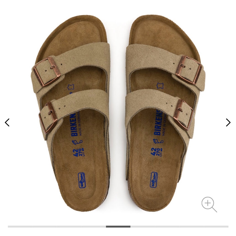 Birkenstock Arizona Soft Footbed Taupe Suede Men’s 12